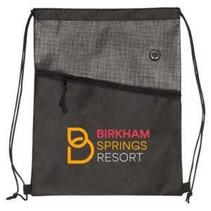 Prime Line Tonal Heathered Non-Woven Drawstring Backpack