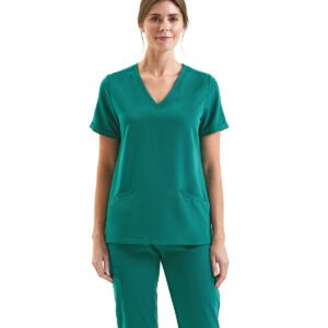 Onna By Premier Ladies' Invincible V-Neck Stretch Scrub Top