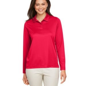 Team 365 Ladies' Zone Performance Long Sleeve Polo